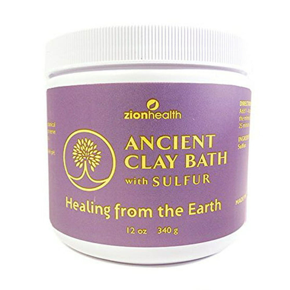 Zionhealth Ancient Clay Bath with Sulfur, 12 Oz